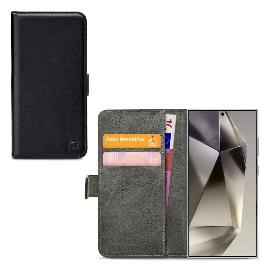 Mobilize Classic Gelly Wallet Bookcase Hoesje S24 Ultra - Zwart