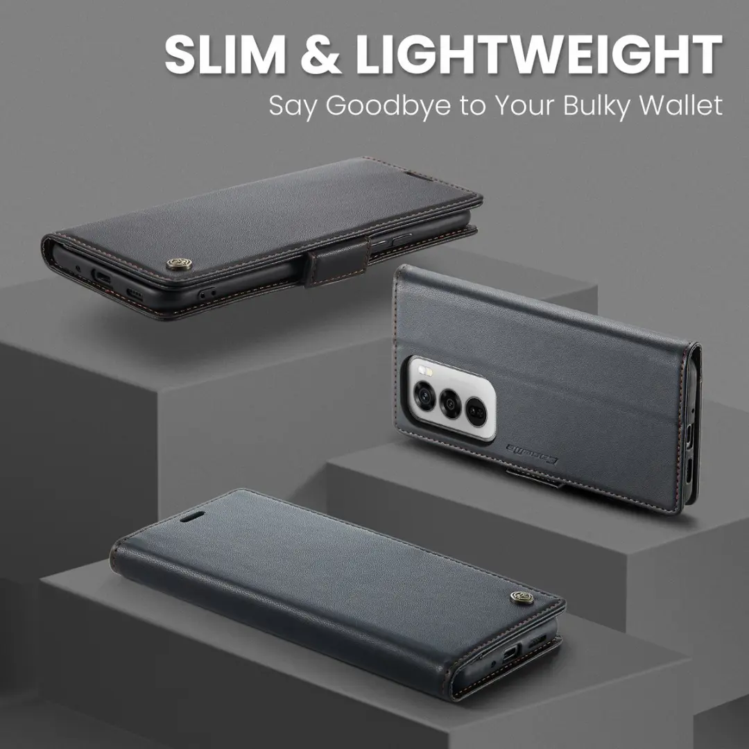 CaseMe Wallet Case OPPO Reno 12 - RFID Zwart