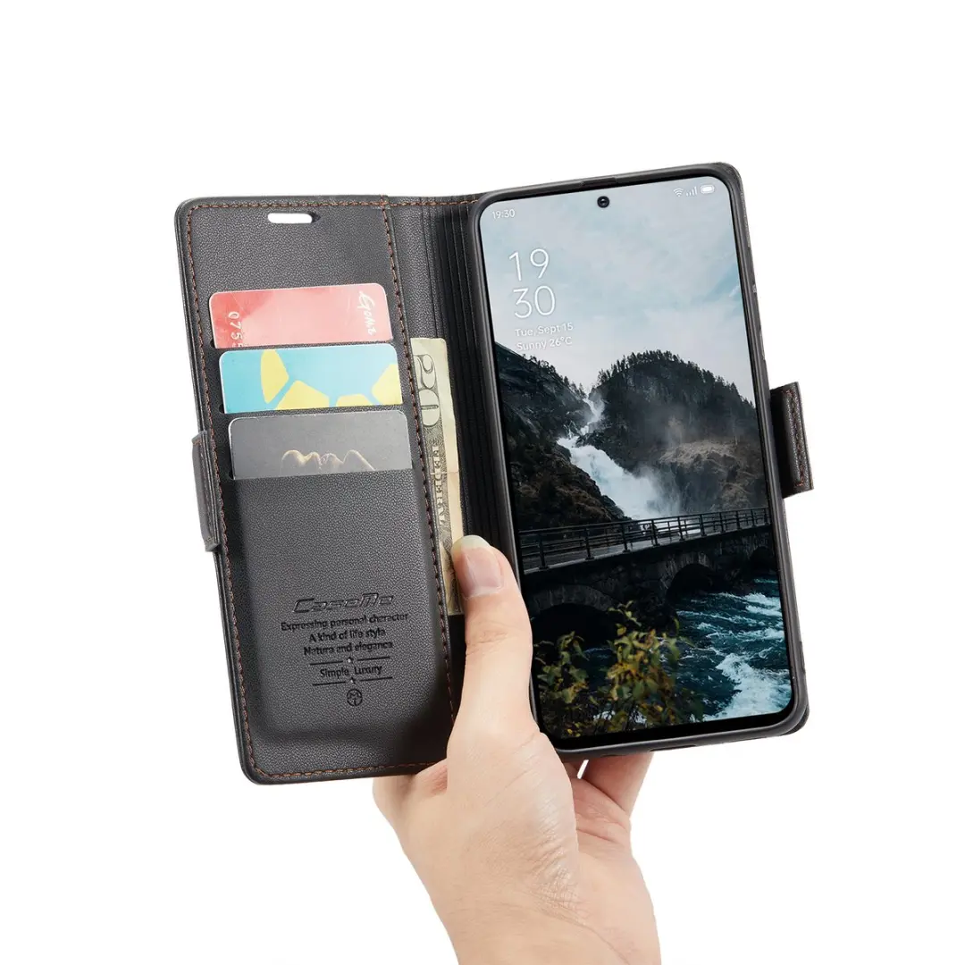 CaseMe Wallet Case OPPO Reno 12 - RFID Zwart