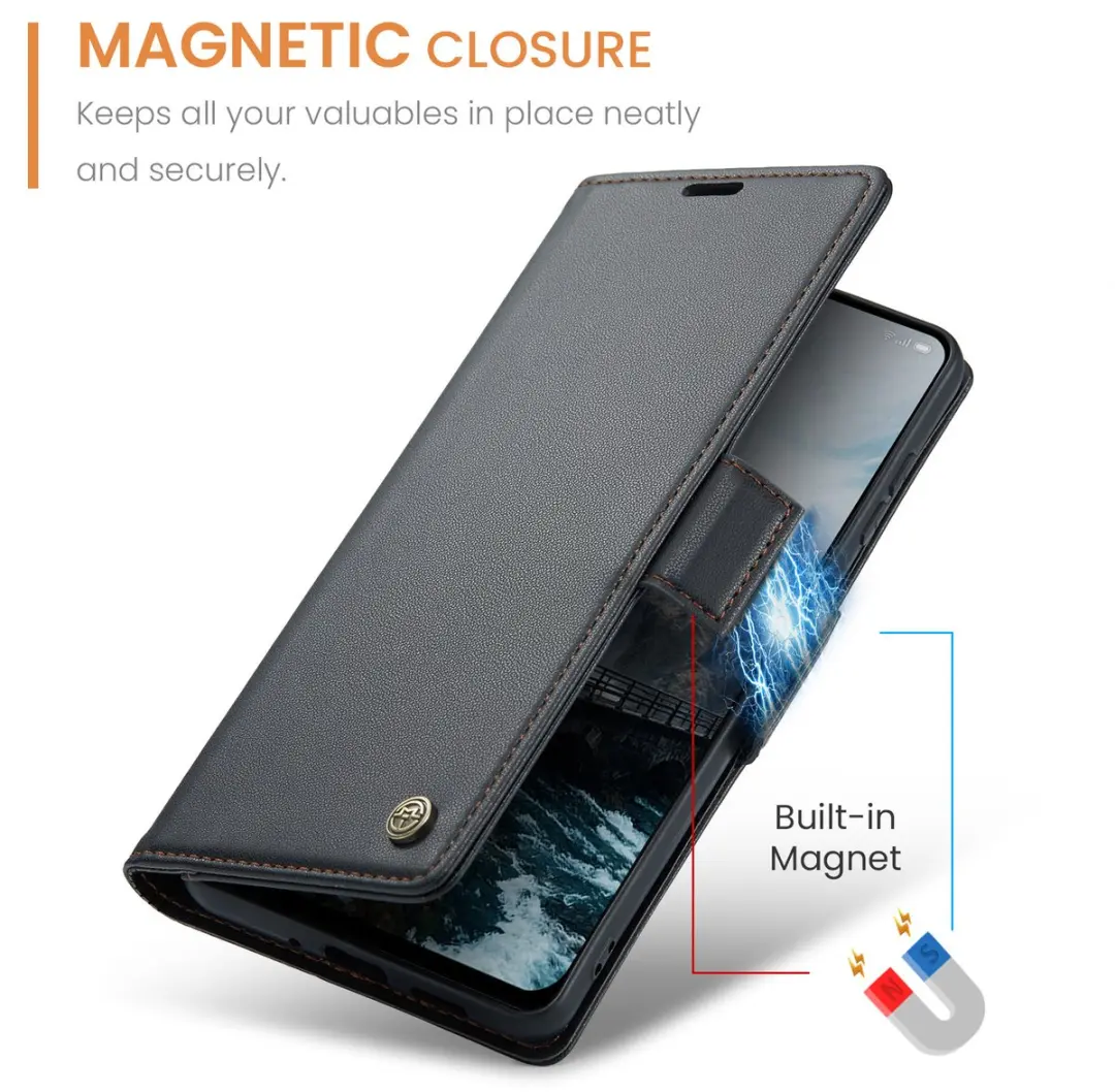 CaseMe Wallet Case OPPO Reno 12 - RFID Zwart