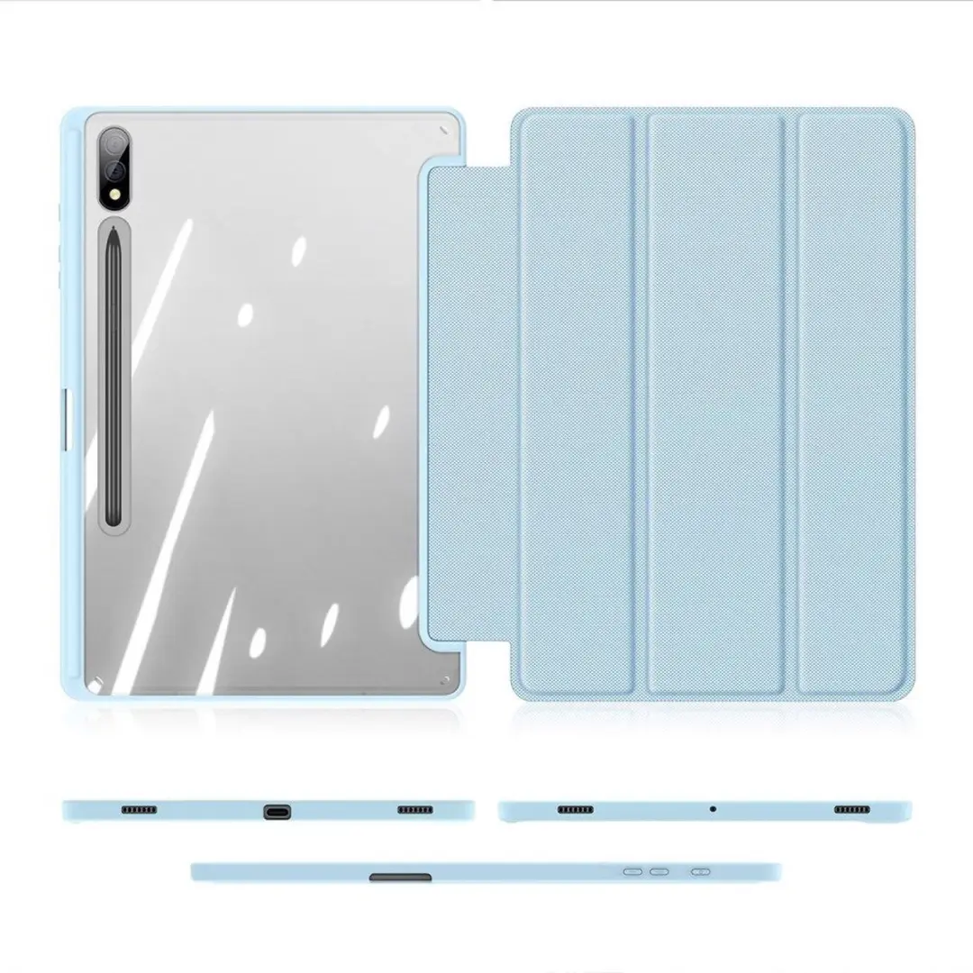 Dux Ducis Toby Series Tablethoes - Samsung Galaxy Tab S9 Plus Licht Blauw - afbeelding 6 van 6