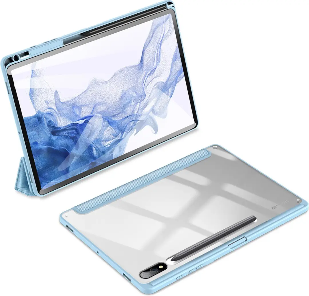Dux Ducis Toby Series Tablethoes - Samsung Galaxy Tab S9 Plus Licht Blauw