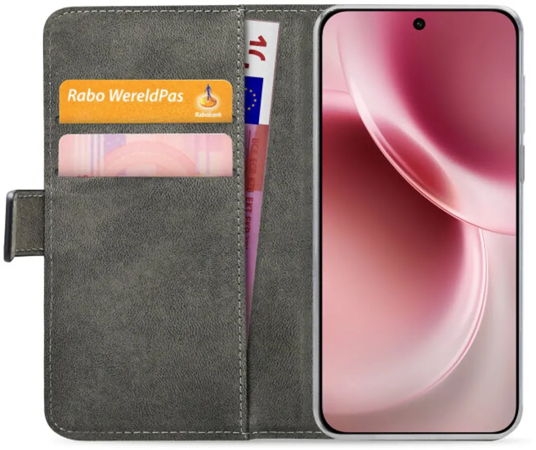 Mobilize Classic Gelly Wallet Bookcase Vivo X300 - Pasjeshouder Zwart