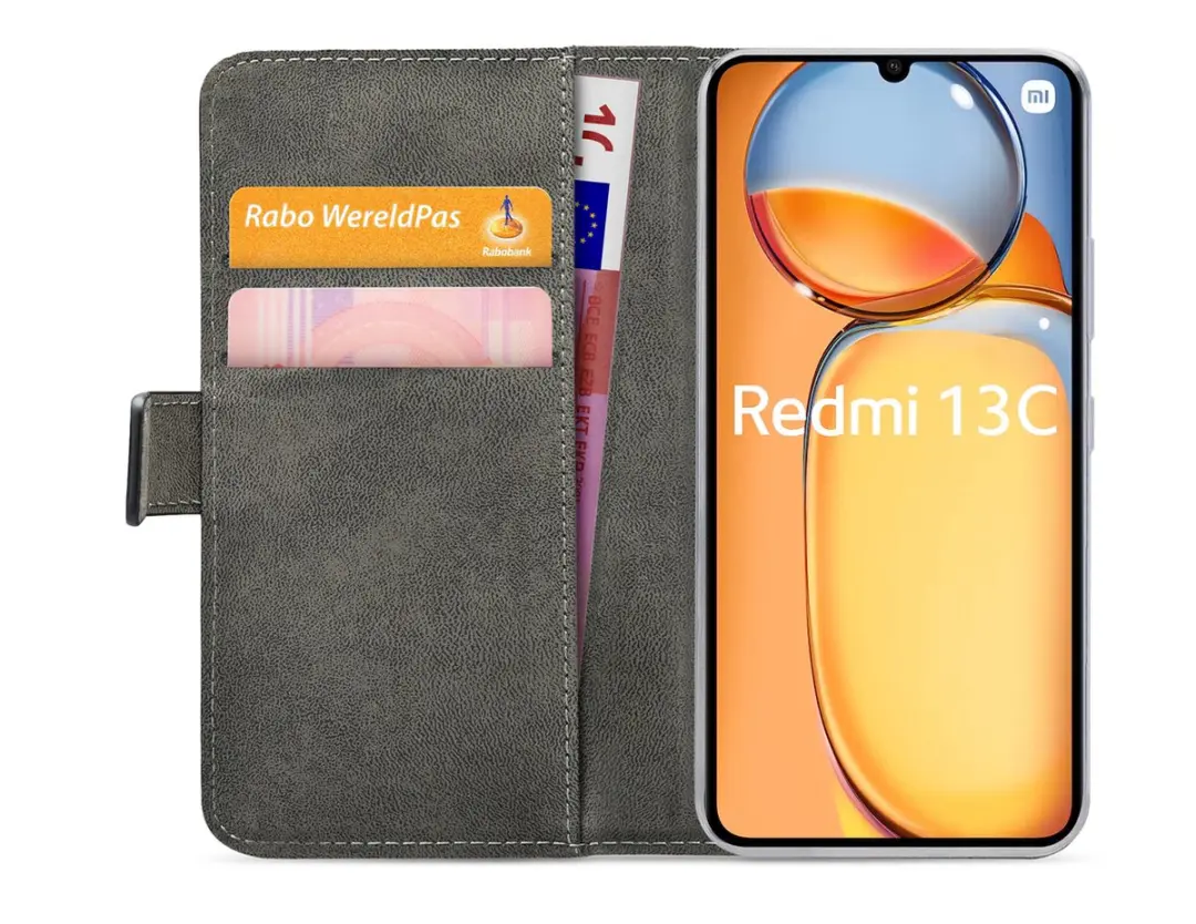 Mobilize Classic Gelly Wallet Bookcase Xiaomi Redmi 13C - Zwart - afbeelding 6 van 6