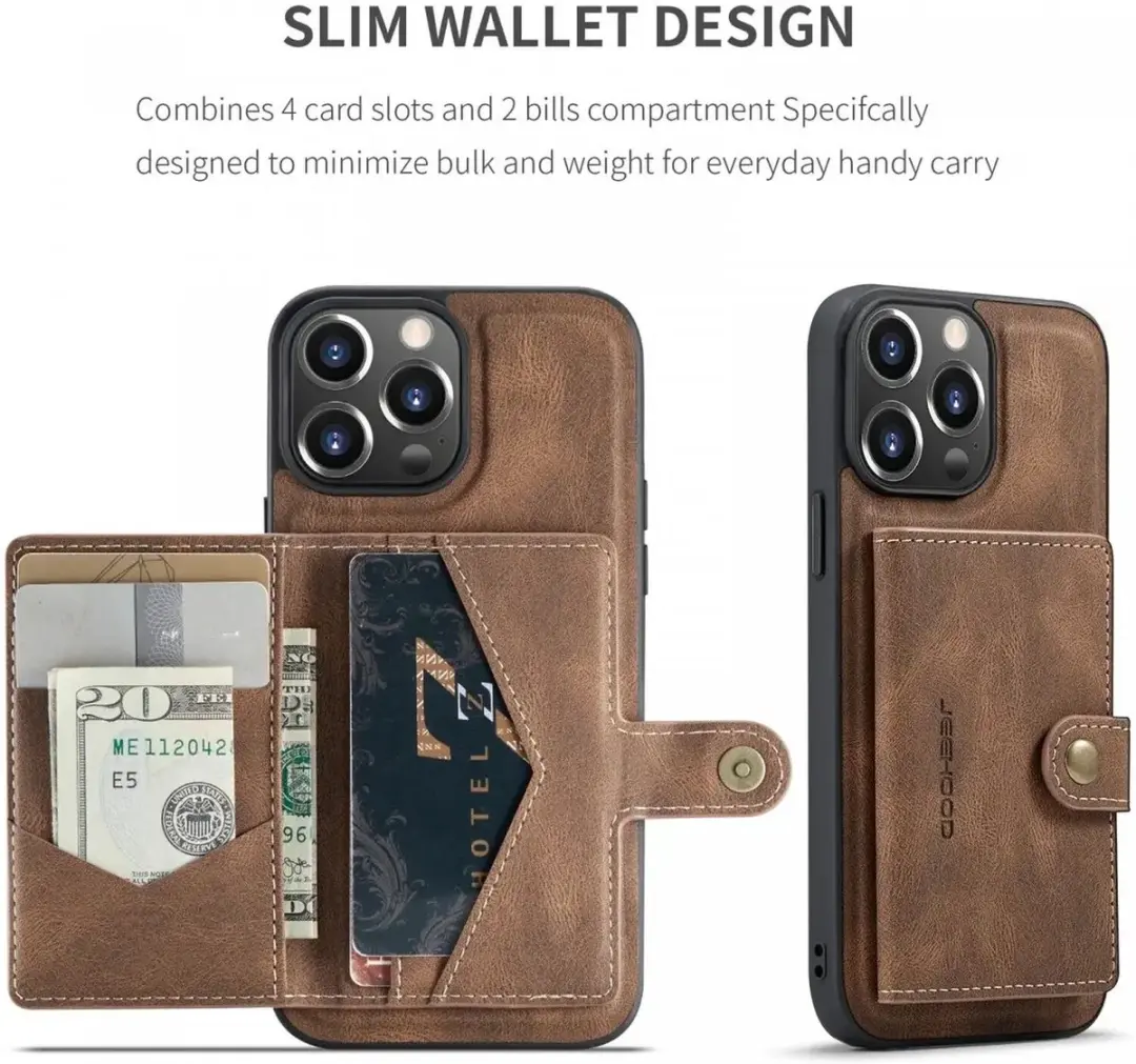 Caseme JH-01 Hoesje iPhone 15 Pro Max - Bruin - afbeelding 6 van 6