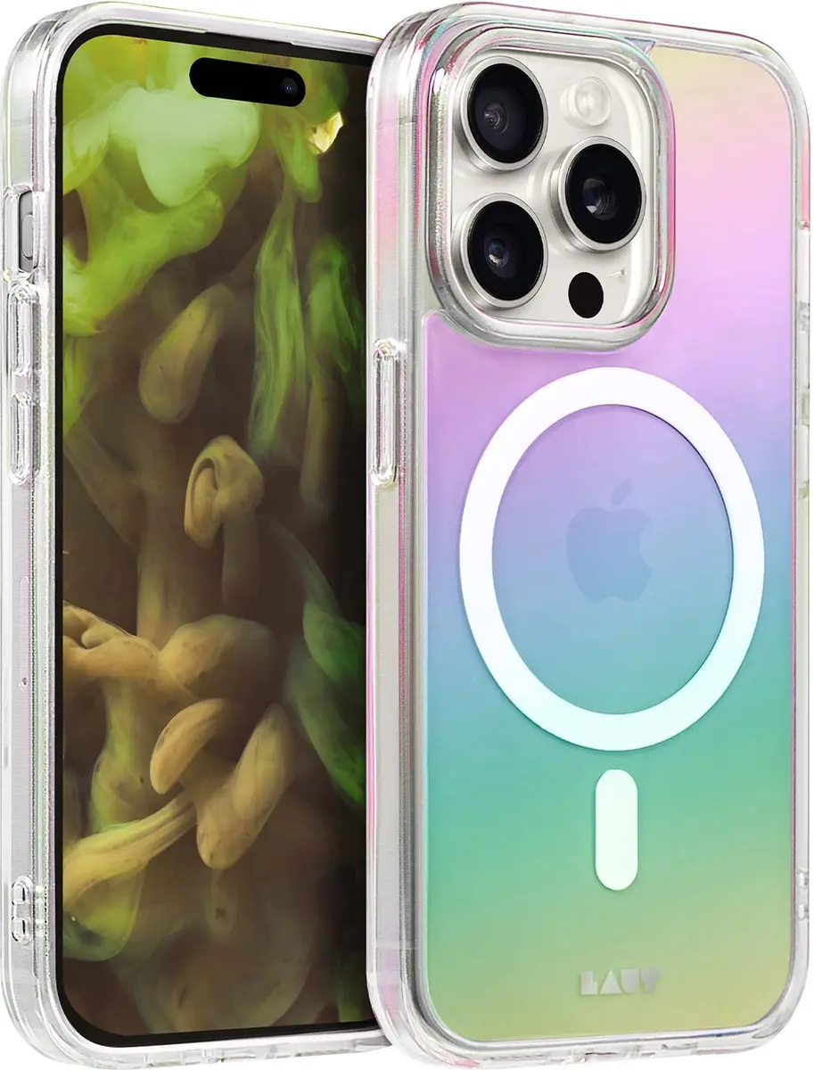 Laut HOLO Hoesje iPhone 15 Plus - Transparant - MagSafe