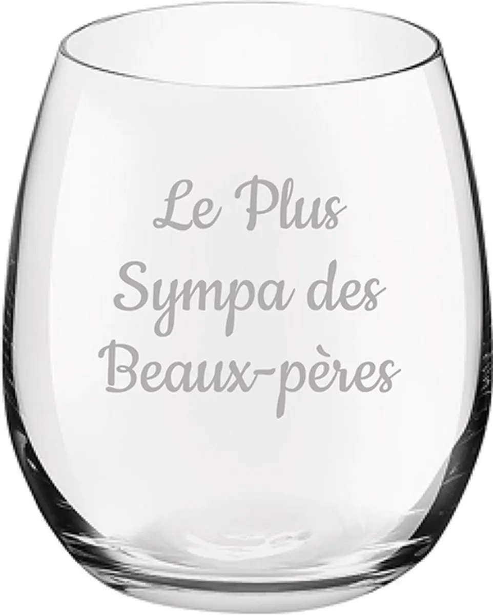Royal Leerdam Drinkglas Le Plus Sympa des Beaux-pères 39cl