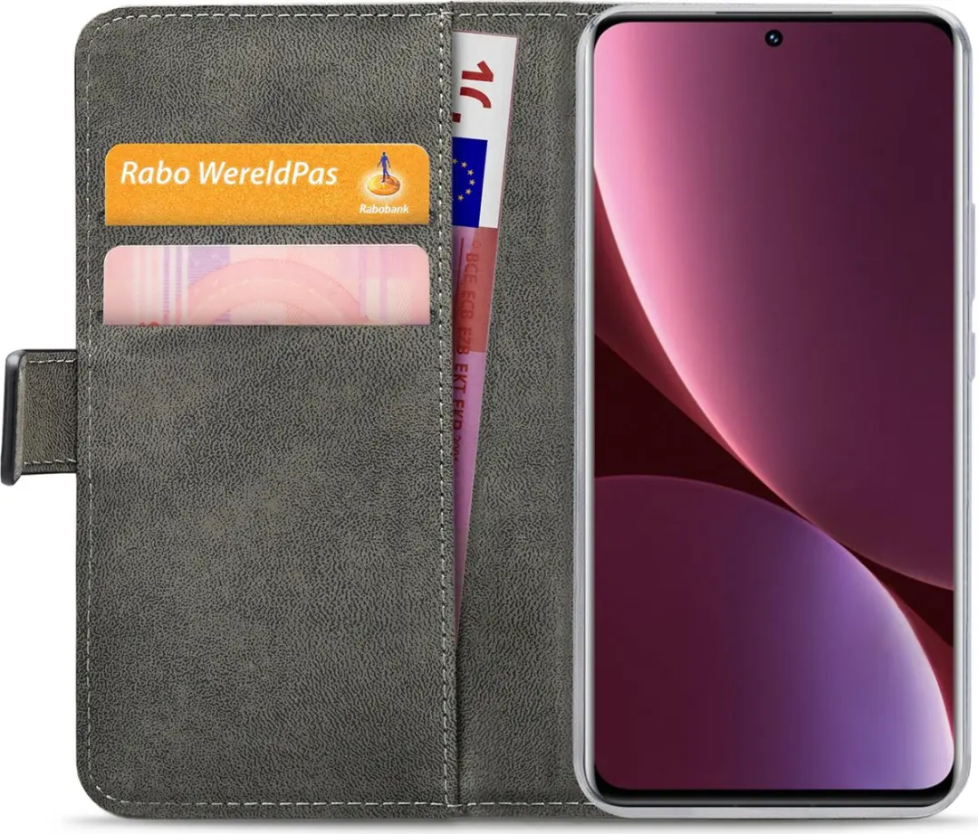 Mobilize Xiaomi 12 Pro Hoesje Classic Gelly Wallet Book Case mpn-8718256966484 - Zwart - afbeelding 6 van 6