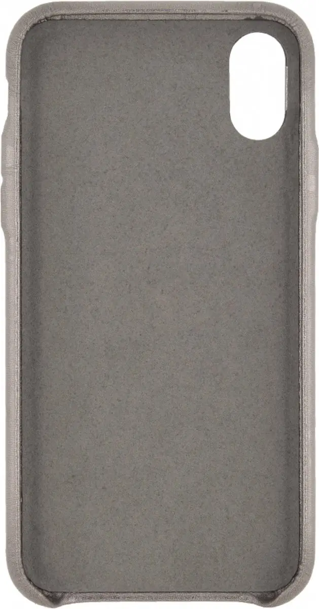 Senza Glam Leather Cover iPhone Xs - Grijs - LEACVR1044