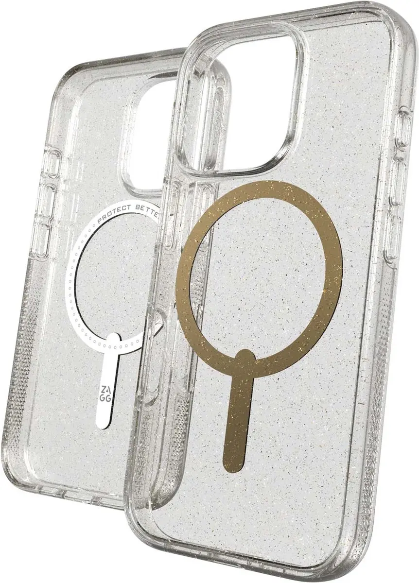 ZAGG Milan Snap Mag iPhone 16 Pro Hoesje - Gold Glitter - 702315128