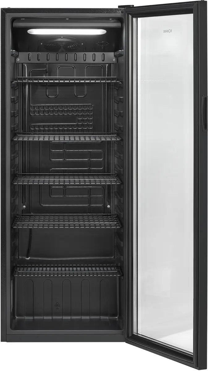 Bomann KSG 7292 Glasdeurkoelkast 236L - 6 Plateaus - Zwart