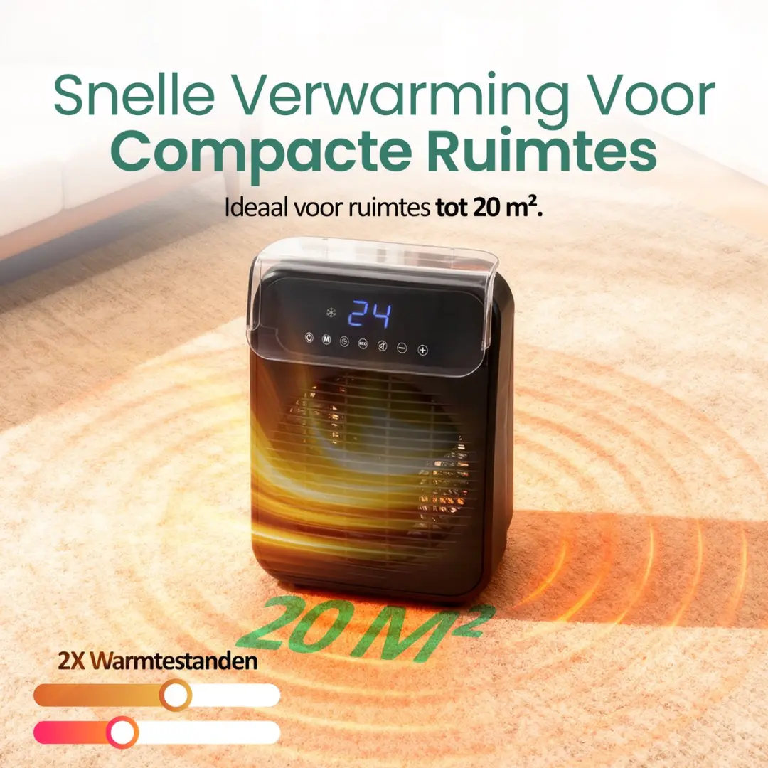 Emerio FH-215085.1 Ventilator Kachel 2000W - Zwart