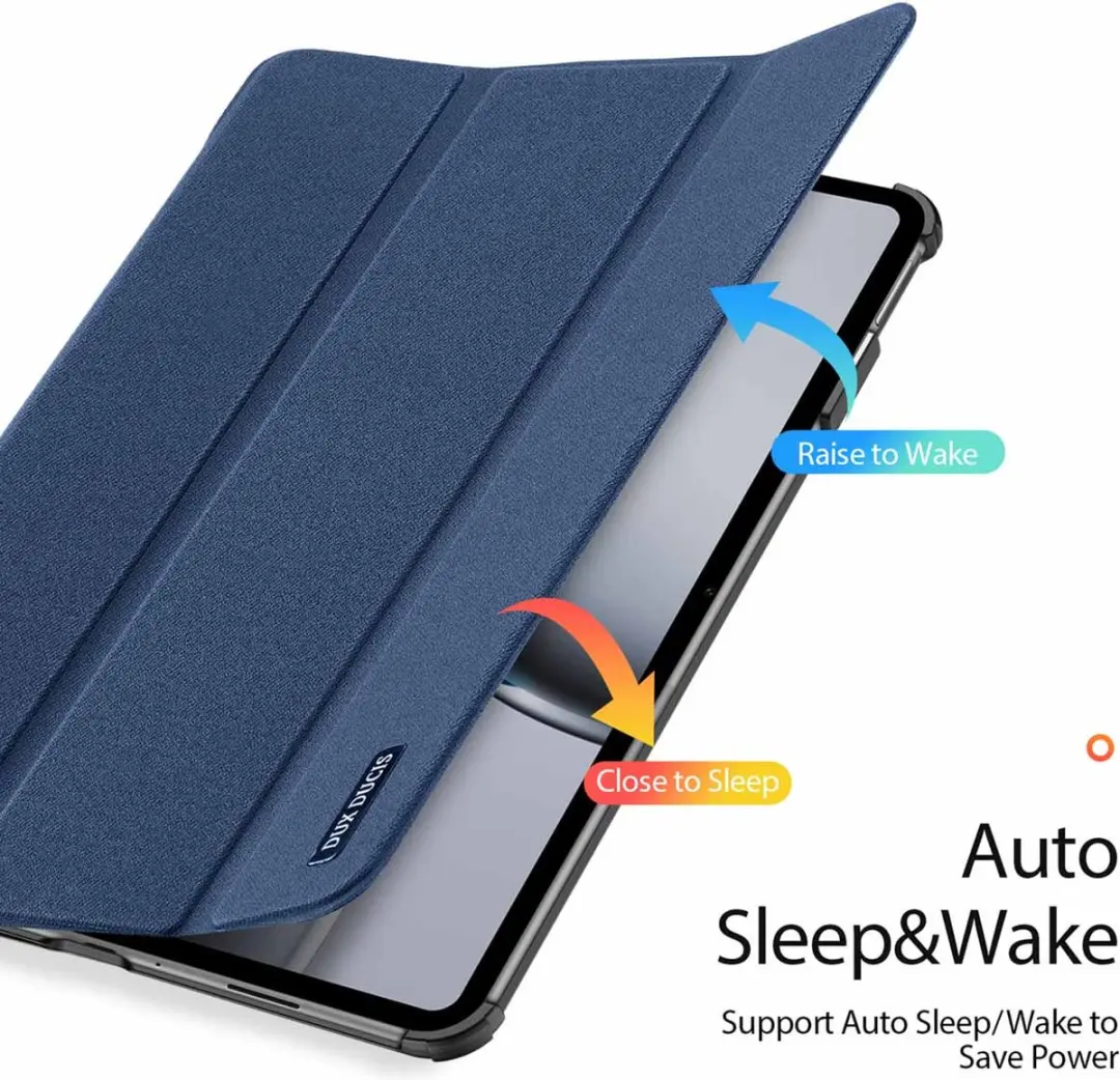 Dux Ducis Domo Tri-fold Tablethoes OnePlus Pad 2 - 12.1" - Donker Blauw - afbeelding 6 van 6
