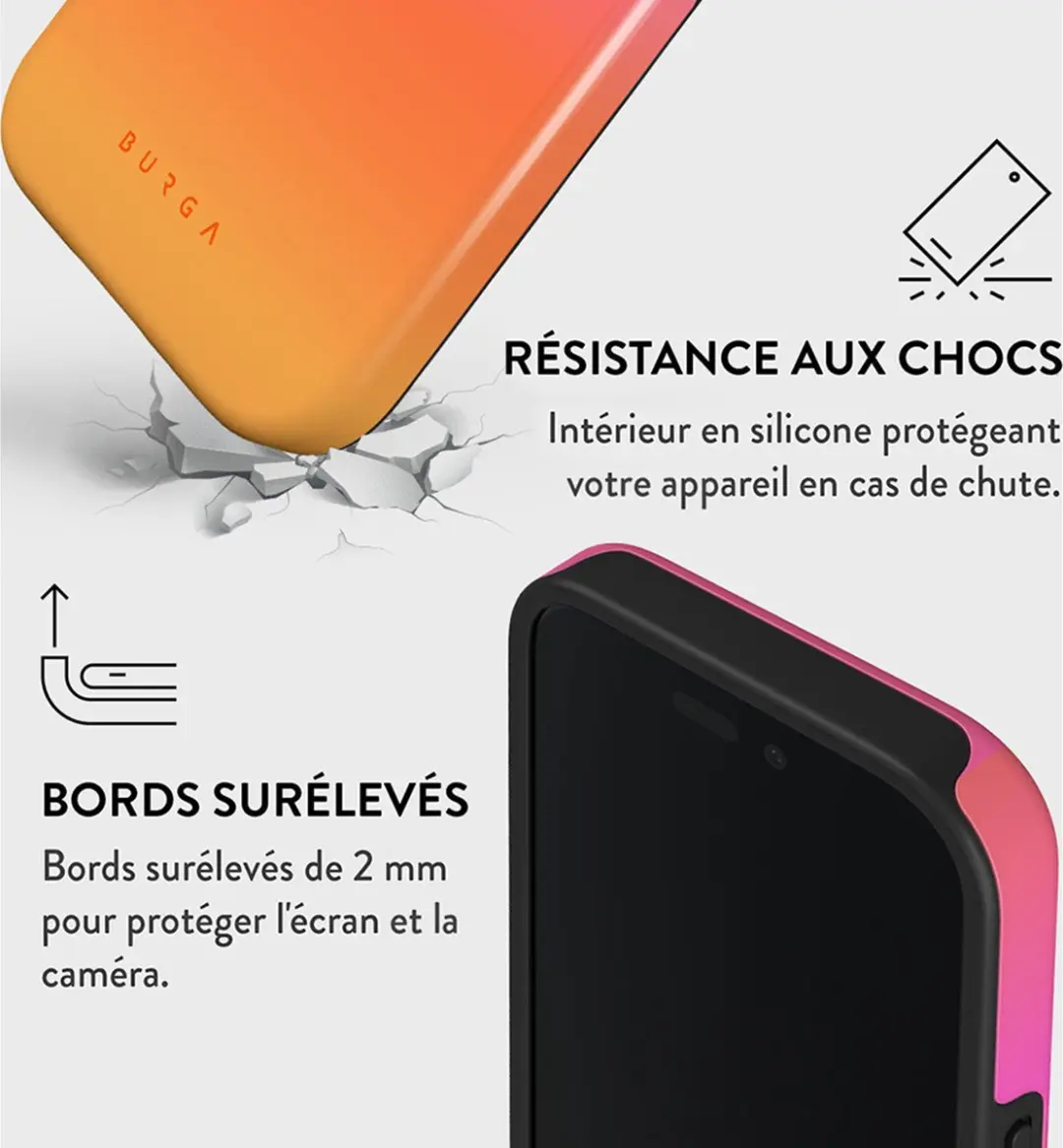 Burga Tough Series MagSafe Hoesje iPhone 16 - Meerkleurig