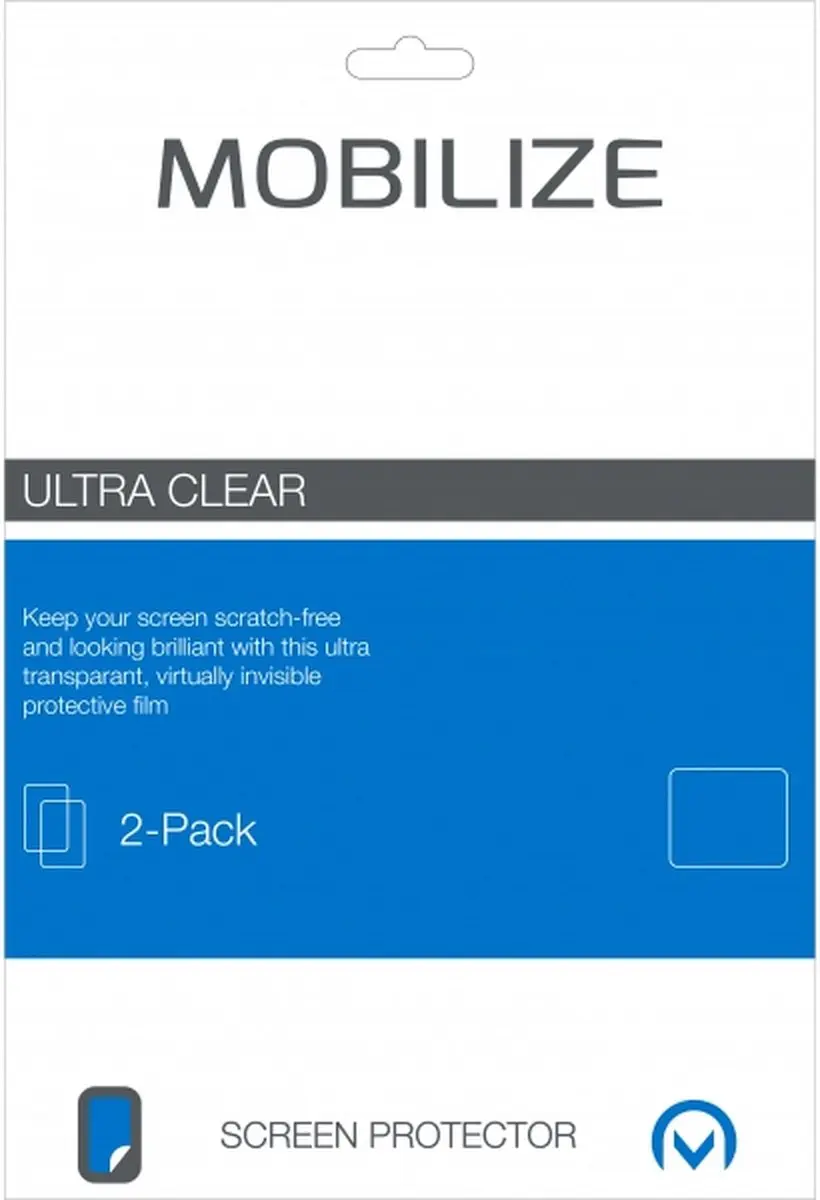 Mobilize Screenprotector Folie Universeel - 2 Stuks