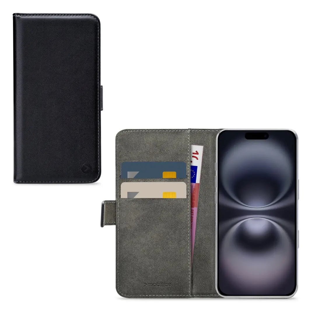 Mobilize iPhone 16 Bookcase 10447 - Zwart
