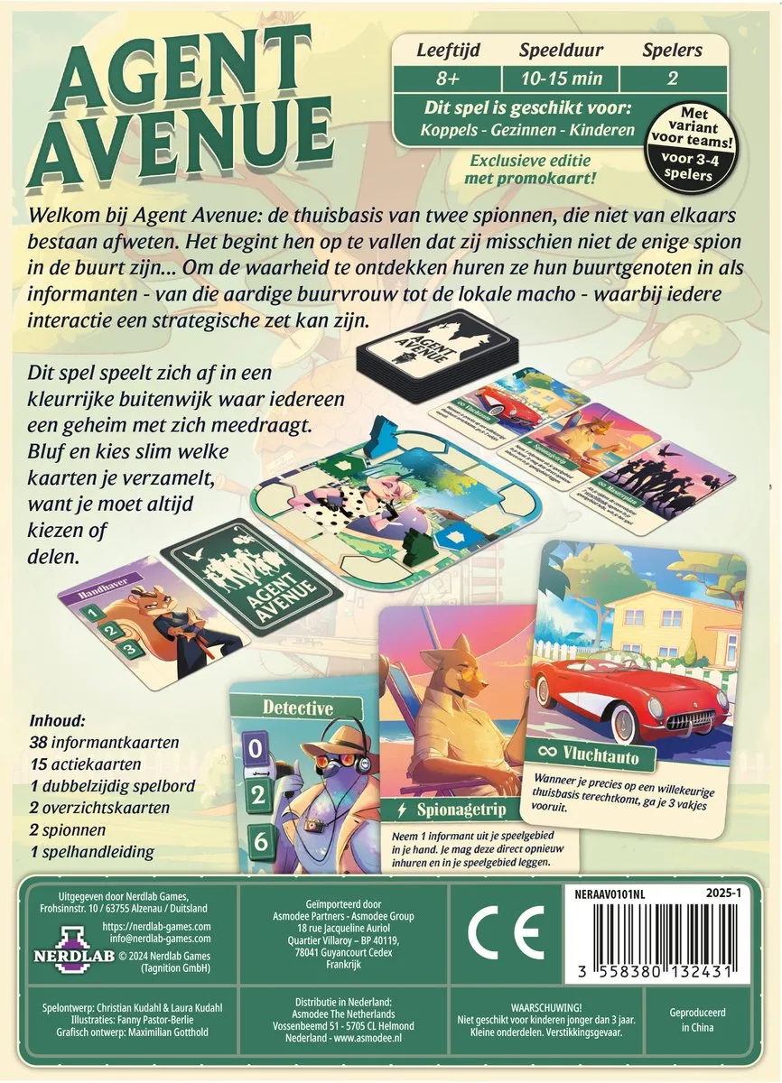 Asmodee Agent Avenue Bordspel - 2-4 Spelers