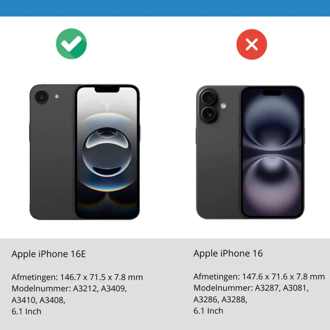 Dux Ducis Yind Serie iPhone 16E Hoesje - Zwart