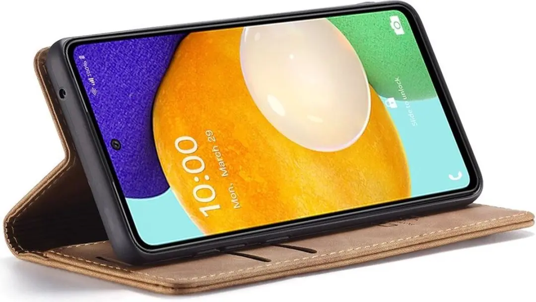 Caseme 013 Hoesje Samsung Galaxy A53 - Bruin