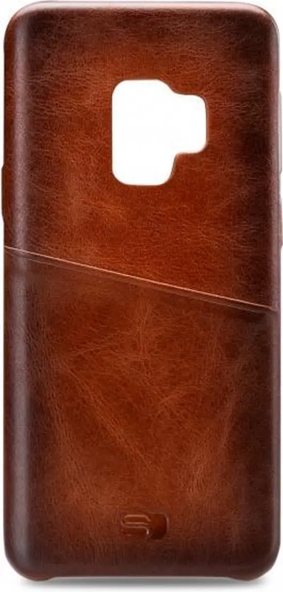 Senza Desire Cardslot Galaxy S9 Hoesje - Echt Leer Cognac - LEACVR1054