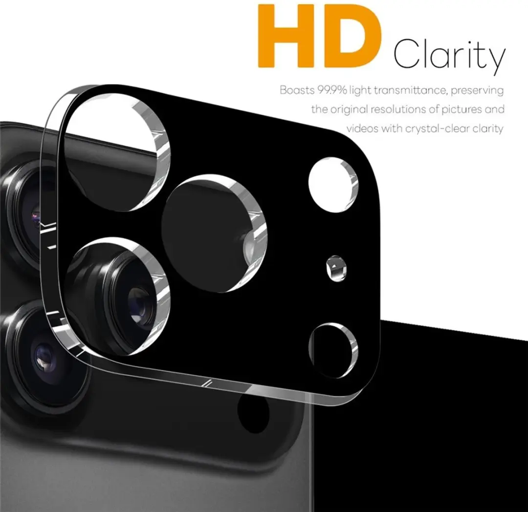 NORTHJO 9H Camera Lens Protector iPhone 17 Pro Max - Zwart