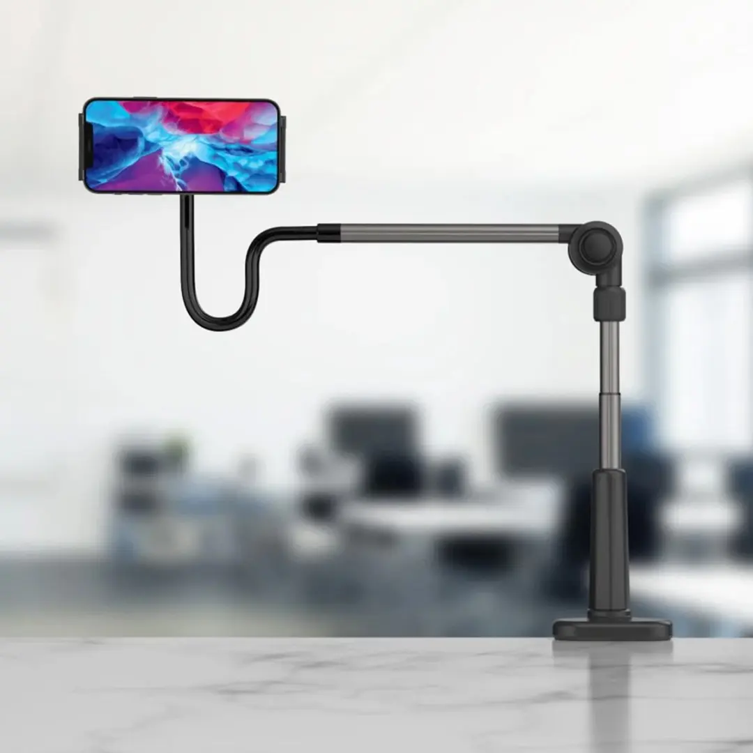 Fixed Relax Tabletstandaard - 360° Draaibaar - Zwart