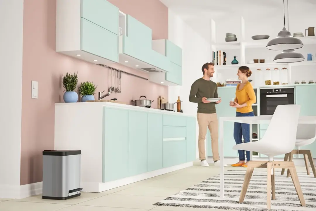 Hailo Öko Duo Plus M Prullenbak 2x9L RVS - afbeelding 6 van 6