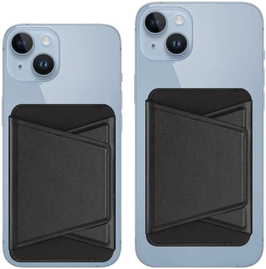 Dux Ducis Pasjeshouder iPhone 12 Magnetisch - 3 Pasjes - Zwart