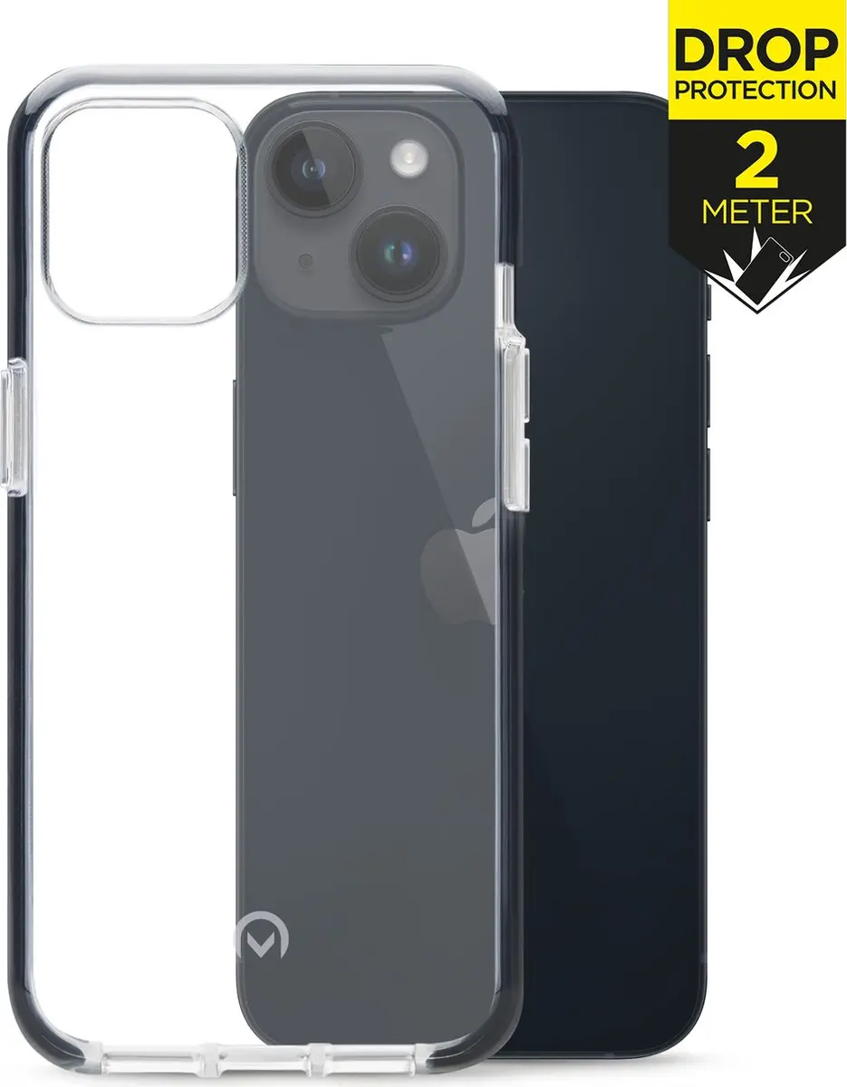 Mobilize iPhone 14 Hoesje MOB-SCB-IPH14 - Transparant/Zwart