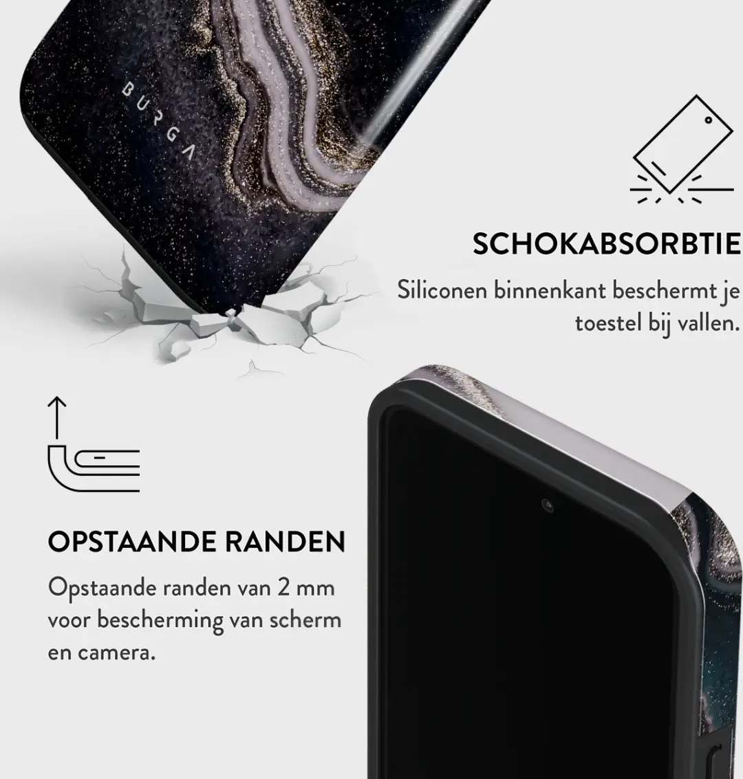 Burga Telefoonhoesje iPhone 14 Pro Max Magic Night - Schokbestendig
