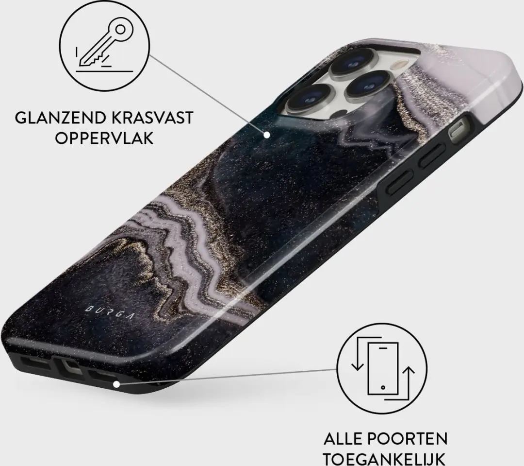 Burga Telefoonhoesje iPhone 14 Pro Max Magic Night - Schokbestendig