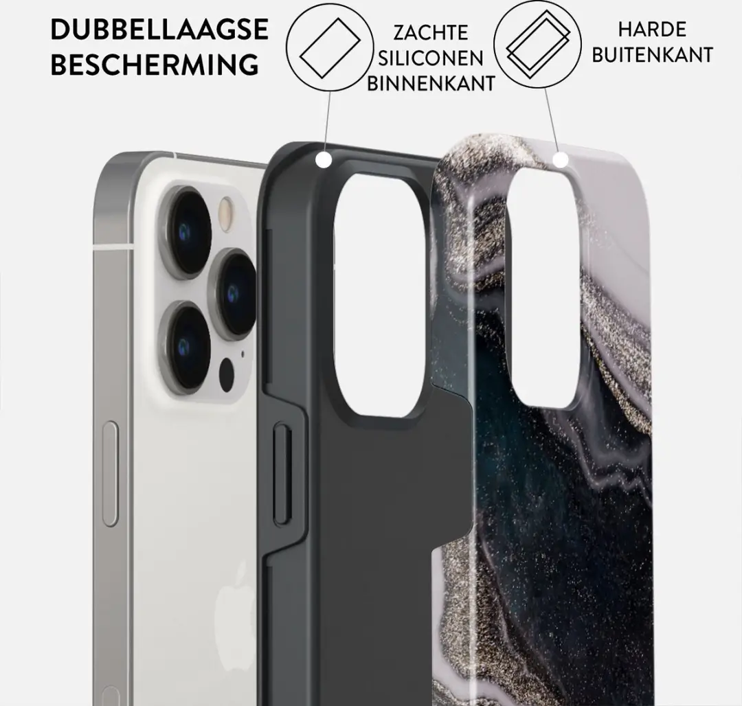 Burga Telefoonhoesje iPhone 14 Pro Max Magic Night - Schokbestendig