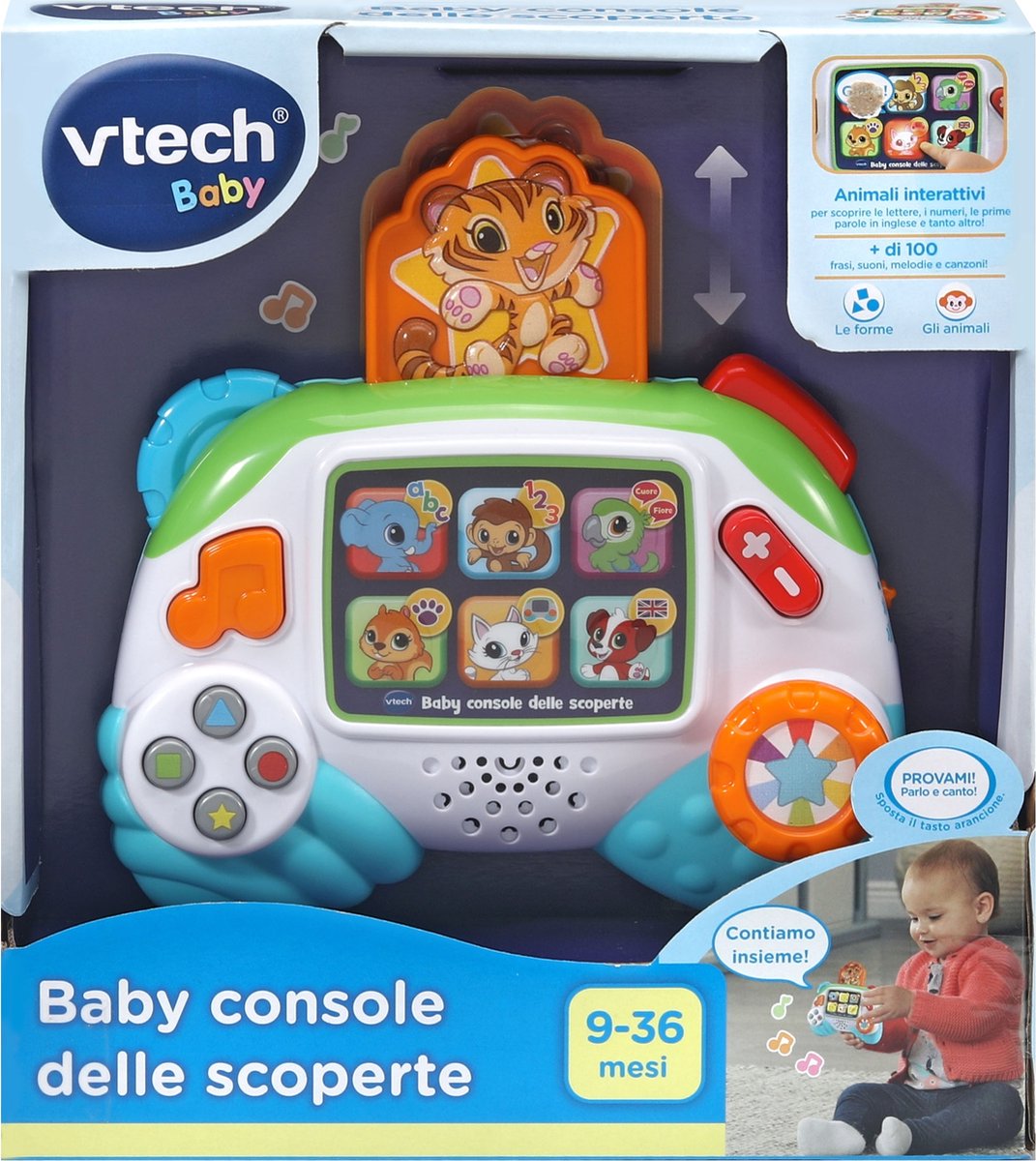 VTech Baby 80-609107, 0,75 jaar, Geluid, Spreekfunctie, Batterijen vereist, AAA, Synthetisch
