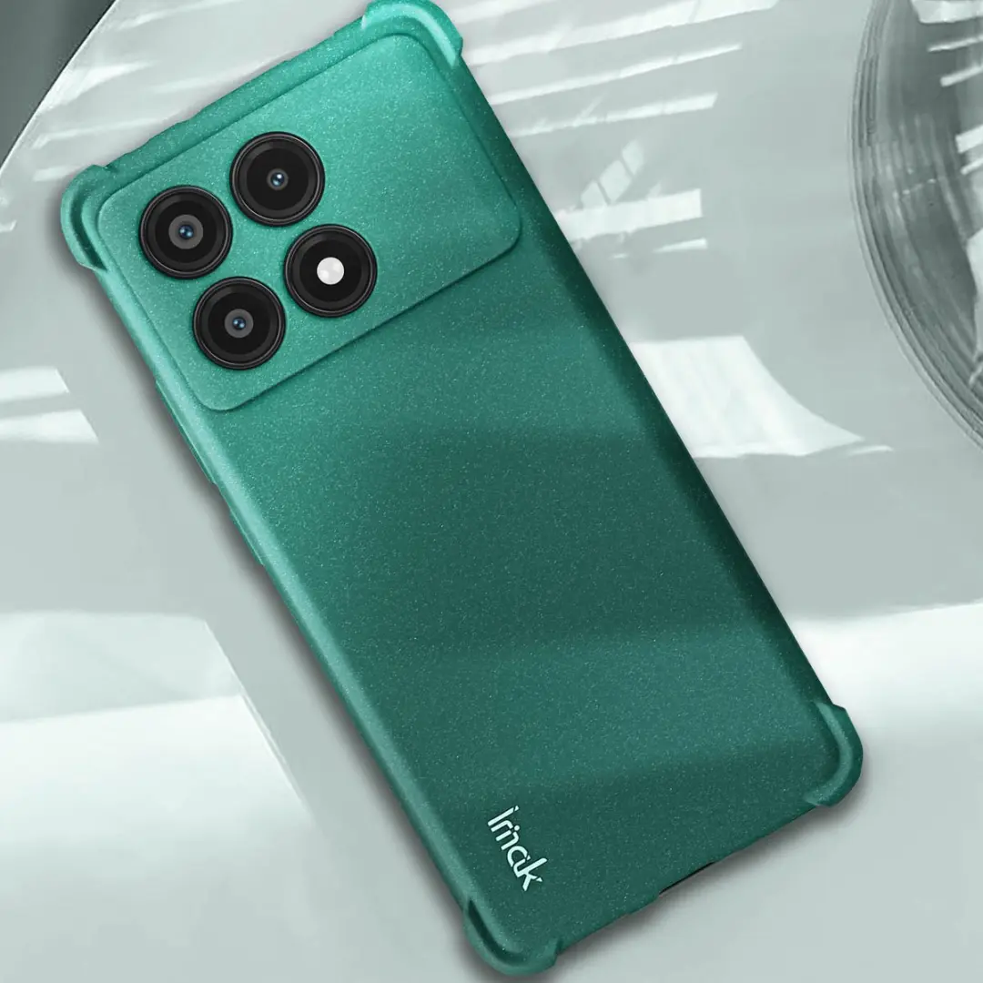 Imak Hoes Xiaomi Poco X6 Pro Donkergroen - Silicone Bumper