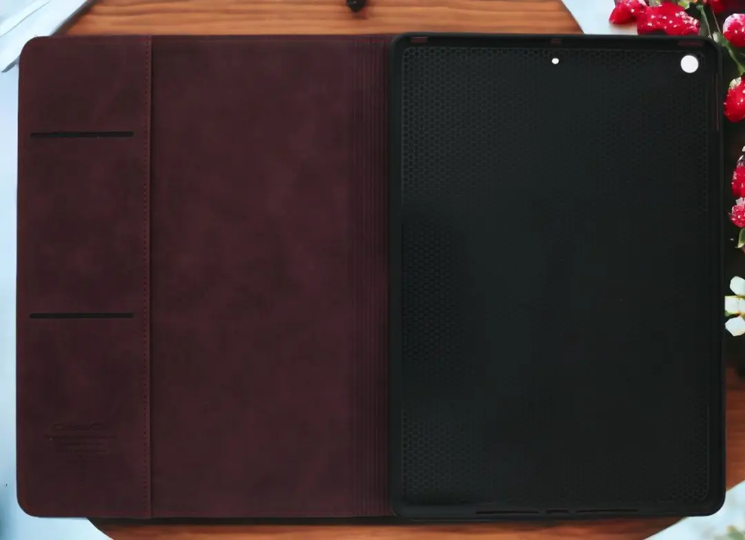 Caseme Bookcase Tablethoes - iPad 10.2" (2019-2021) - Bordeaux
