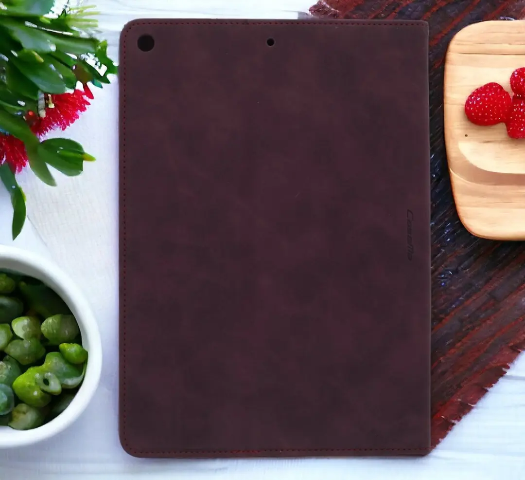 Caseme Bookcase Tablethoes - iPad 10.2" (2019-2021) - Bordeaux