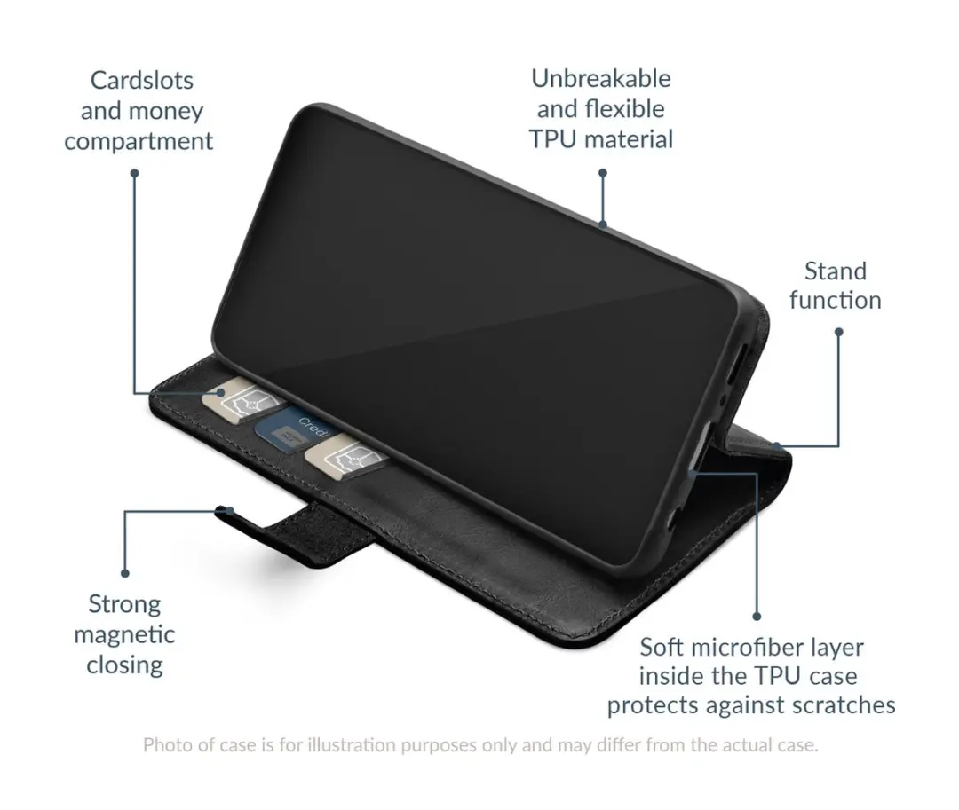 Mobilize Wallet Bookcase Telefoonhoesje Samsung Galaxy S25 Plus - Zwart