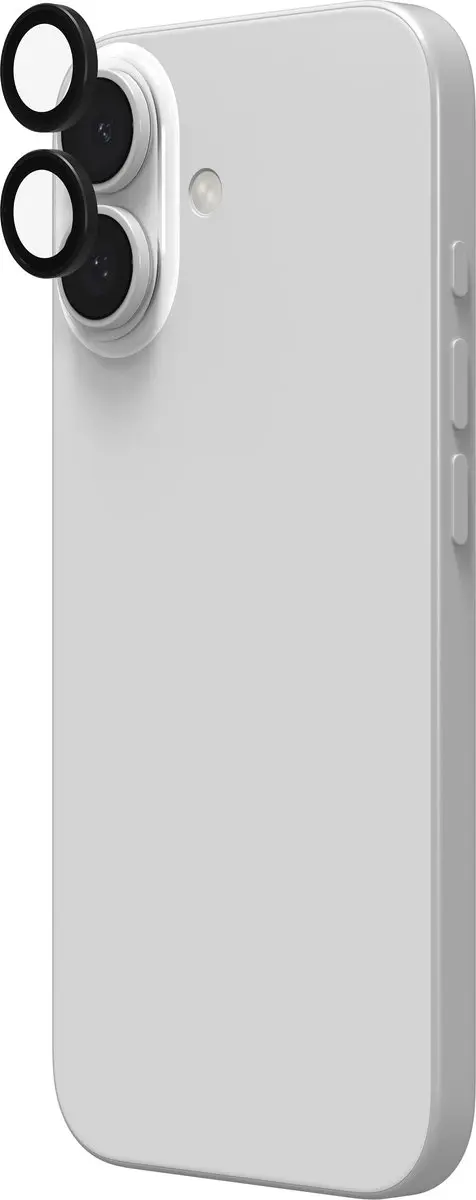 ZAGG Glass Elite Camera Rings iPhone 16/16 Plus/17 - Zwart