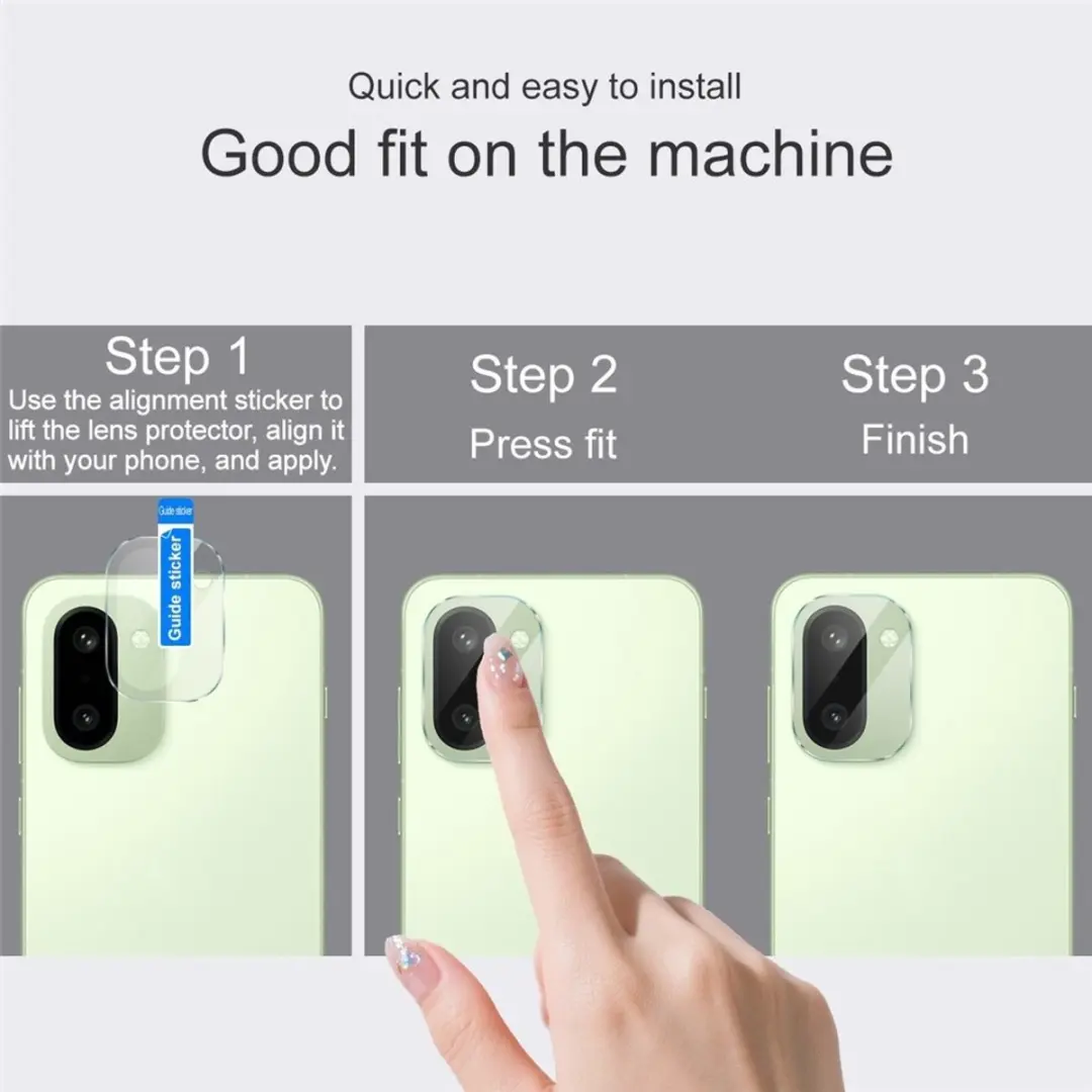 Imak Camera Lens Protector OnePlus 15R - 9H Tempered Glass - Transparant