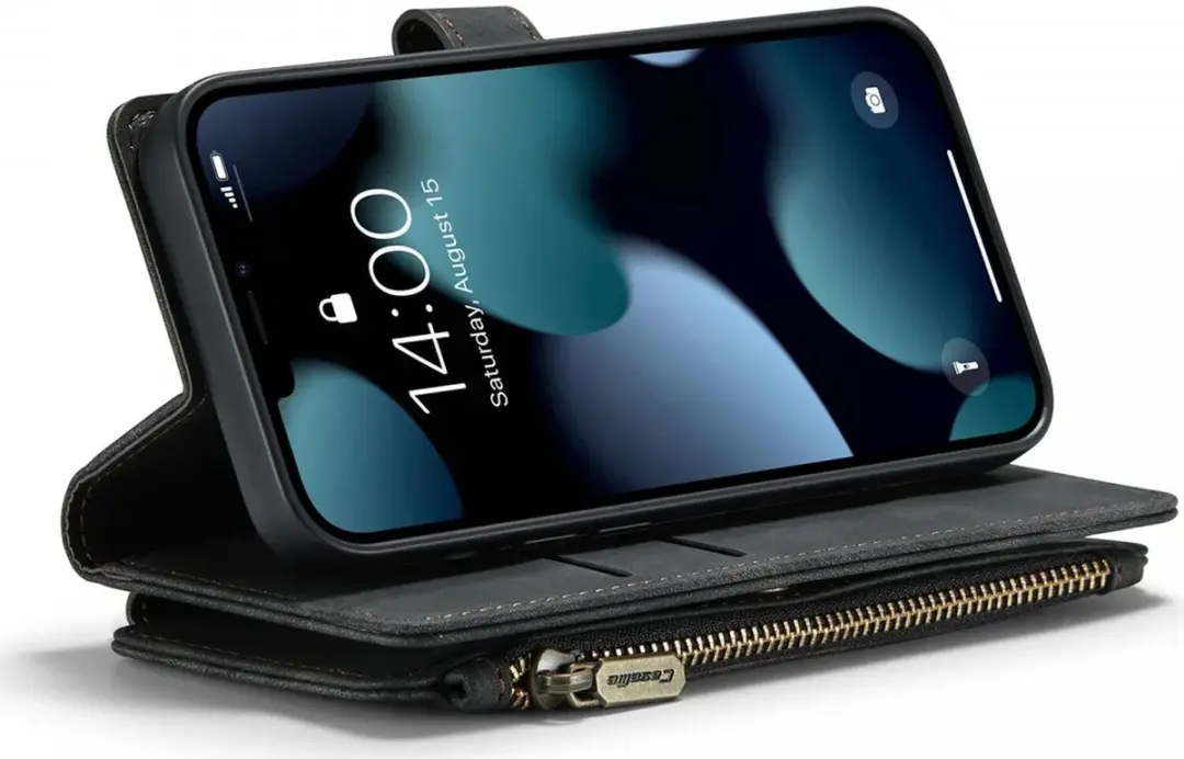 CaseMe C30 Hoesje iPhone 13 - Pasjeshouder 10 Stuks - Zwart - afbeelding 6 van 6