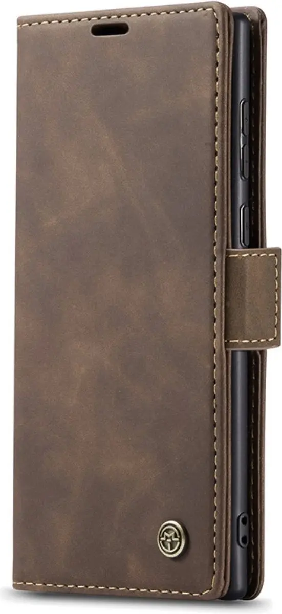 Caseme 013 Book Case Hoesje - Samsung Galaxy S24 Ultra - Donkerbruin