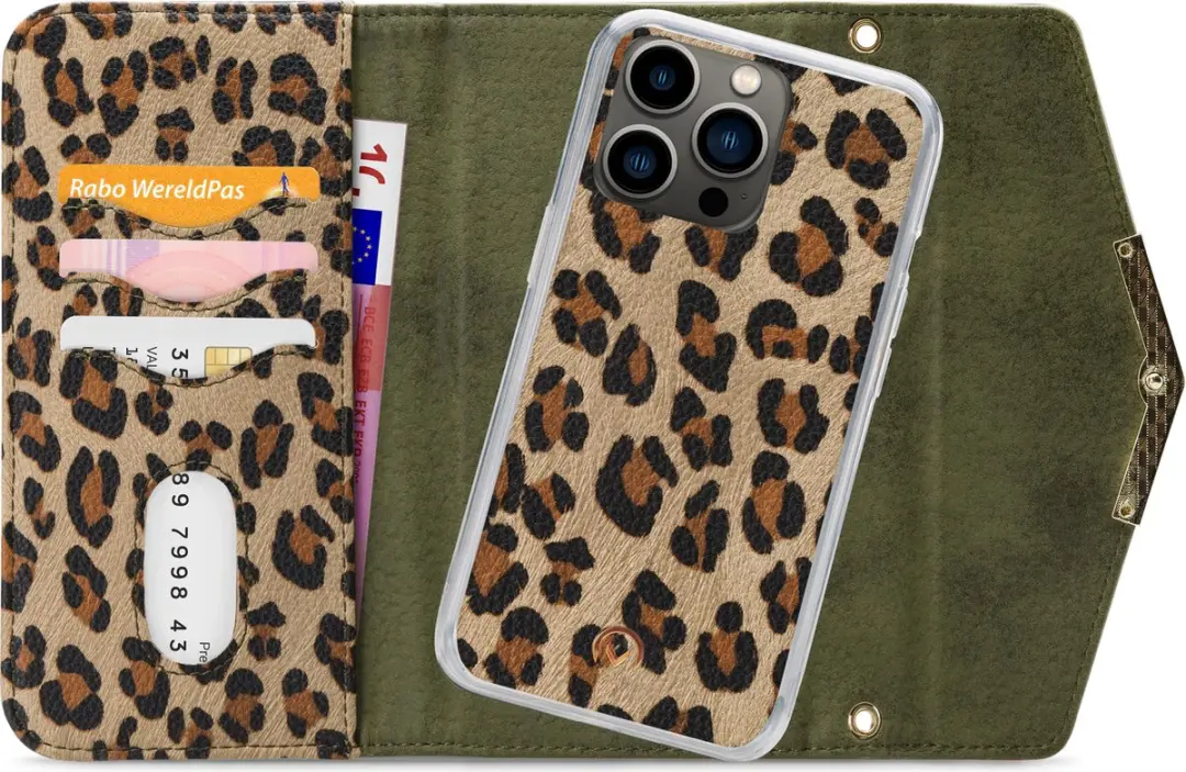 Mobilize iPhone 13 Pro Clutch Case - Luipaard Groen - MOB-CGL-IPH13PRO
