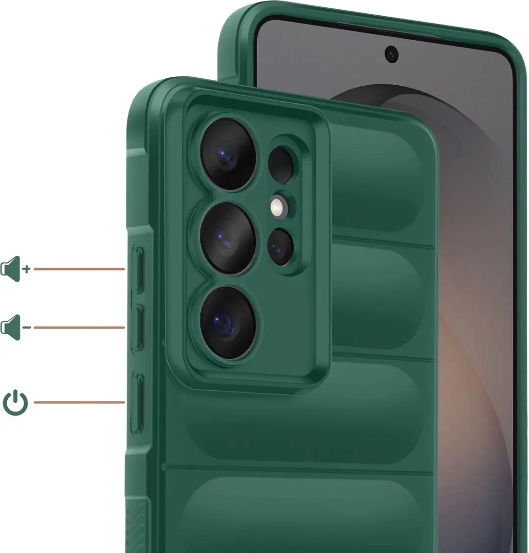 Amorus Hoesje Samsung Galaxy S26 Ultra - Zacht Schokbestendig Groen