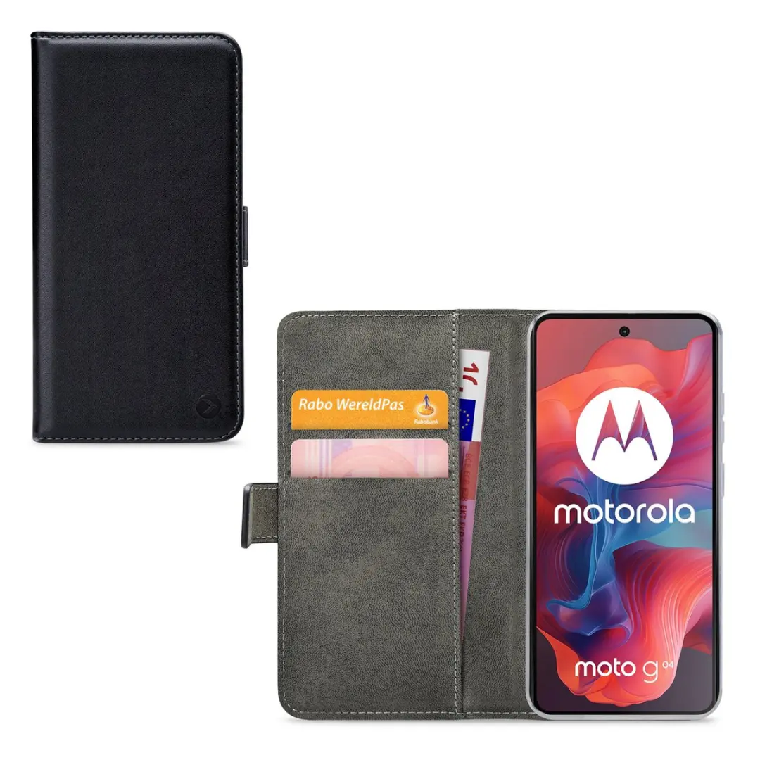 Mobilize Classic Gelly Wallet Bookcase Motorola Moto G04 - Zwart