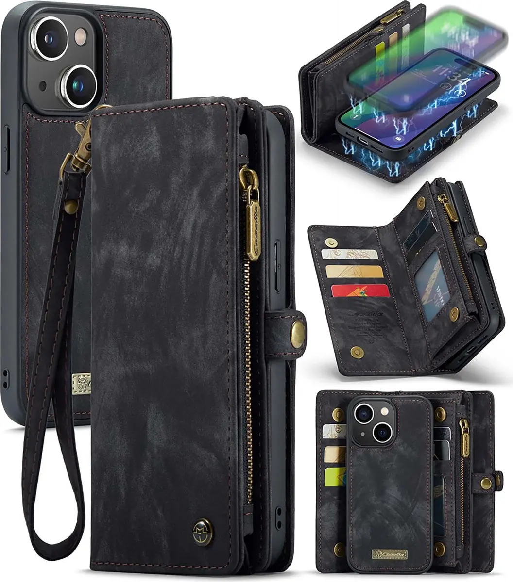 Caseme CSM-8551429 Bookcase Hoesje iPhone 16 Pro Max