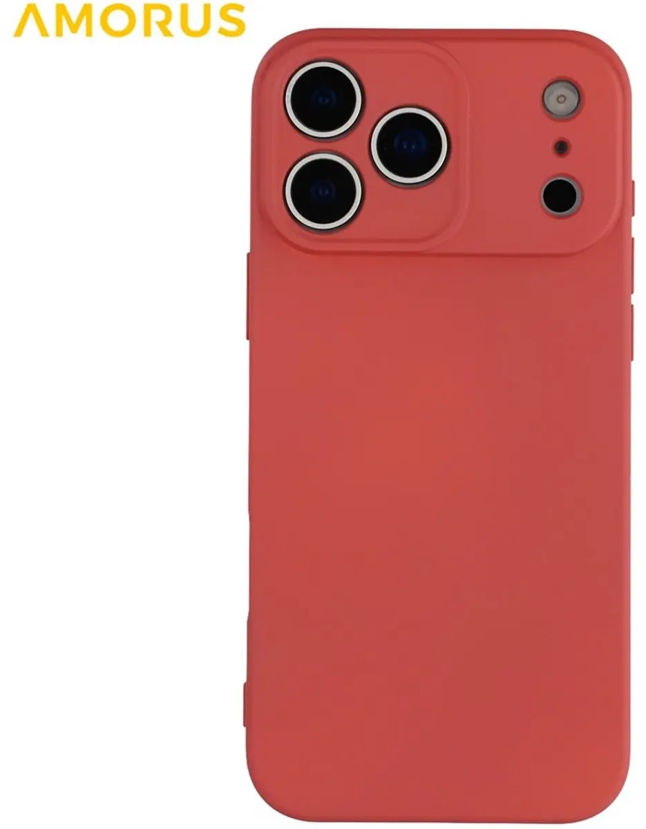 Amorus iPhone 17 Pro Hoesje Indian Red
