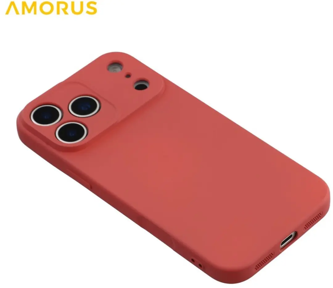Amorus iPhone 17 Pro Hoesje Indian Red - afbeelding 6 van 6
