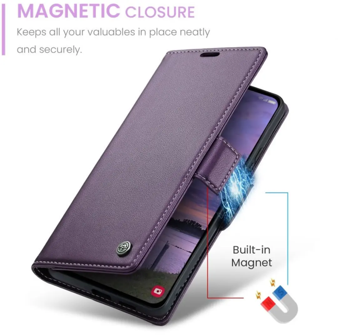 Caseme Wallet Case Samsung Galaxy S25 FE - Paars