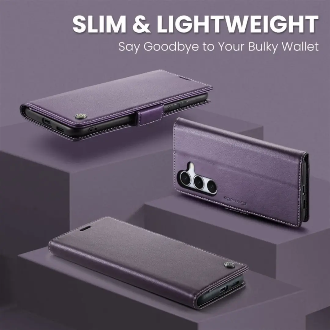 Caseme Wallet Case Samsung Galaxy S25 FE - Paars
