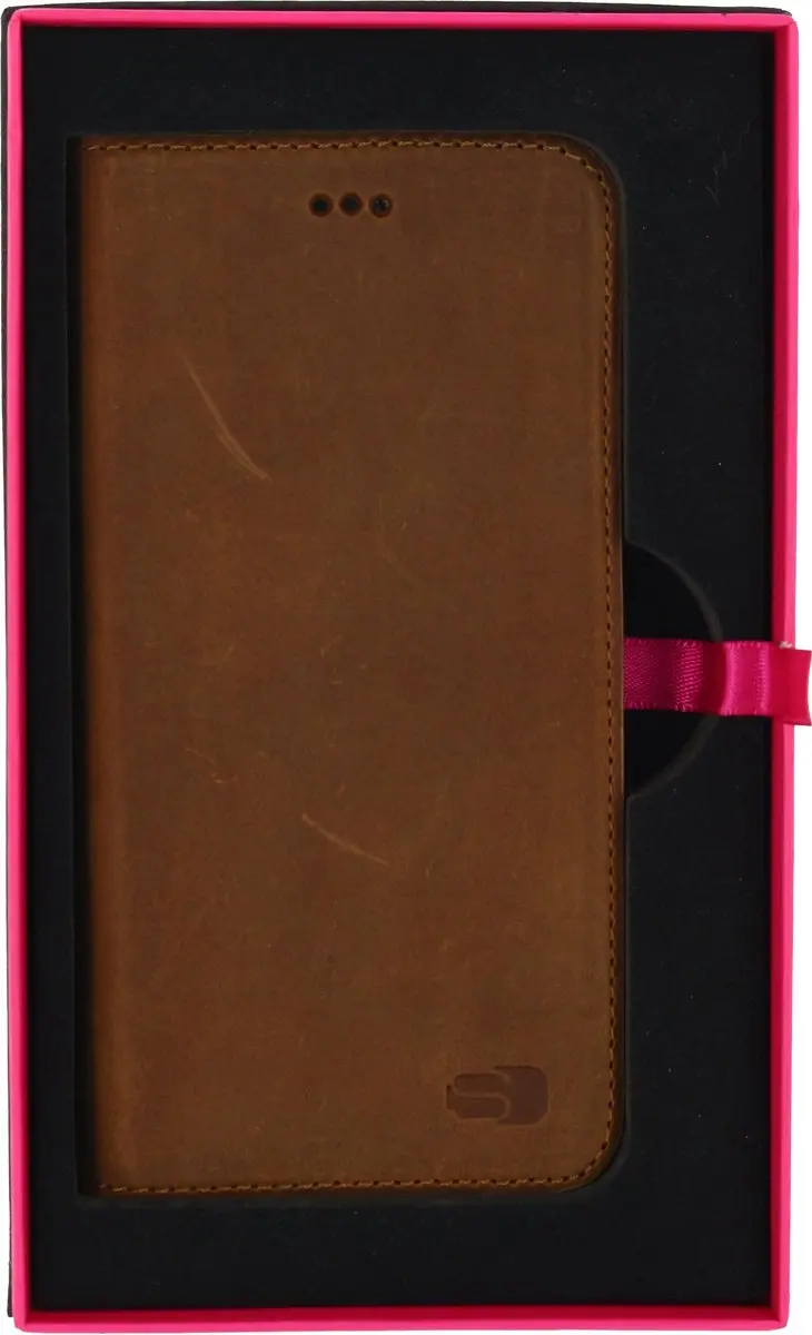 Senza iPhone 6/6s Book Case Raw Series - Bruin - afbeelding 6 van 6
